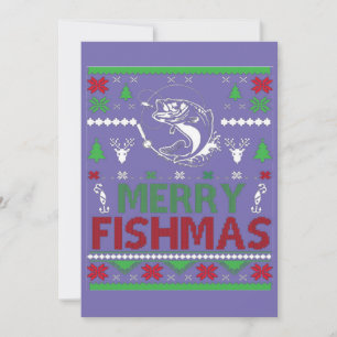 Invitación pesca fea de navidad
