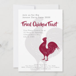 Invitación Pescado barbacoa o picnic del Día de la Independen