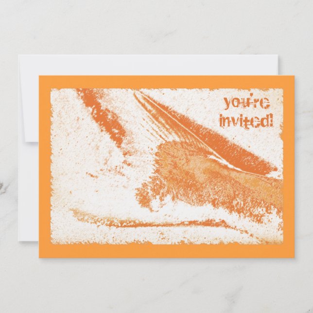 Invitación Pescado en el Fiesta de la playa (Anverso)