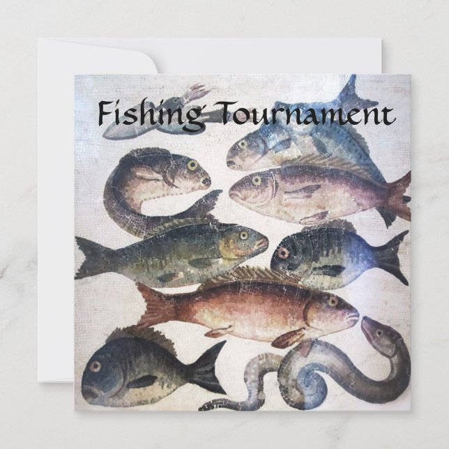INVITACIÓN PESCADO MOSAICO, TORNEO PESQUERO DE VIDA MARÍTIMA  (Anverso)