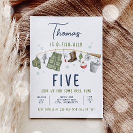 Invitación Pescador Cumpleaños O-Fish-Ally El Gran Cumpleaños