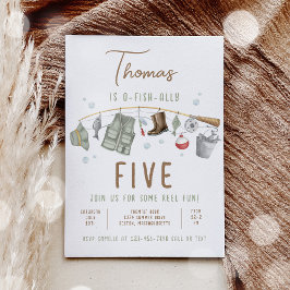 Invitación Pescador Cumpleaños O-Fish-Ally El Gran Cumpleaños