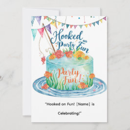 Invitación Pescando el primer cumpleaños para el Fiesta de lo