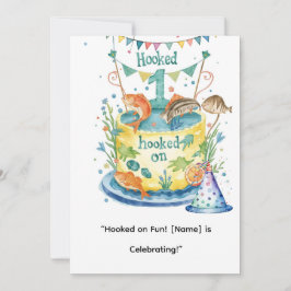 Invitación Pescando el primer cumpleaños para el Fiesta de lo