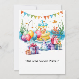 Invitación Pescando el primer cumpleaños para el Fiesta de lo
