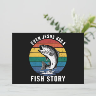 Invitación Pescar Incluso Jesús Tenía Historia de Pescado Lub