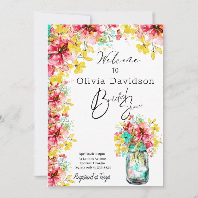 Invitación Petal Port Garden Bridal (Anverso)