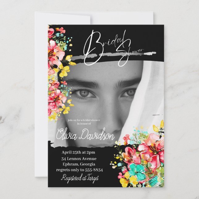 Invitación Petal Port Garden Bridal (Anverso)