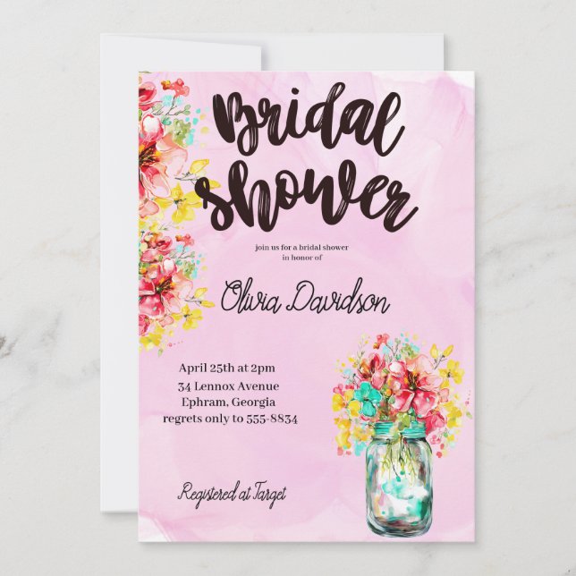 Invitación Petal Port Garden Bridal (Anverso)