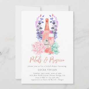 Invitación Petales modernos y ducha de novia exitosa de Prose