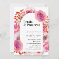 Petales y Prosecco | Elegante cumpleaños número 40