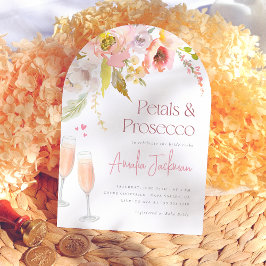 Invitación Petales y Prosecco Floral Arch Bridal Shower