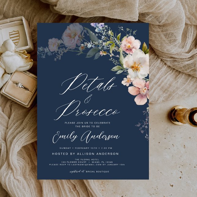 Invitación Pétalos de flores silvestres y ducha de novias Pro (Subido por el creador)