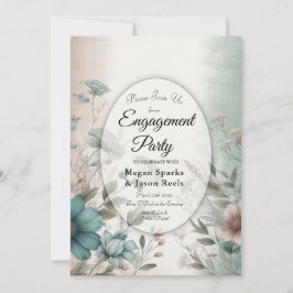 Invitación Pétalos Dusky y floral suave de serenidad