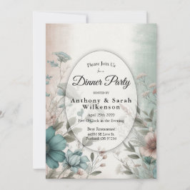 Invitación Pétalos Dusky y floral suave de serenidad