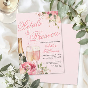 Invitación Pétalos y Prosecco Desayuno de Novia