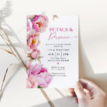 Invitación Pétalos y prosecco ducha de novia rosa brillante<br><div class="desc">Pétalos y prosecco ducha de novia rosa brillante Invitación Artículos de aseo disponibles.</div>