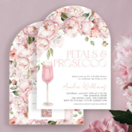 Invitación Pétalos y Prosecco QR Código Ducha Nodal Rosa