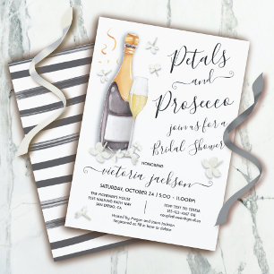 Invitación Petals & Prosecco Brunch & Bubbly Bridal Shower