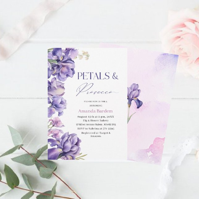INVITACIÓN PETALS & PROSECCO IRIS FLOWER NE (Subido por el creador)