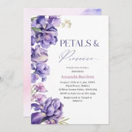 INVITACIÓN PETALS & PROSECCO IRIS FLOWER NE