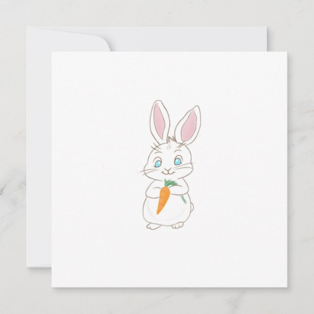 Invitación Peter Cottontail  (Anverso)