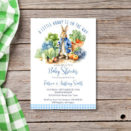 Invitación Peter rabbit baby baby baby baby