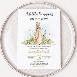Invitación Peter Rabbit Baby Shower
