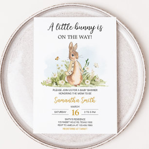 Invitación Peter Rabbit Baby Shower