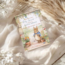 Invitación Peter Rabbit Baby Shower