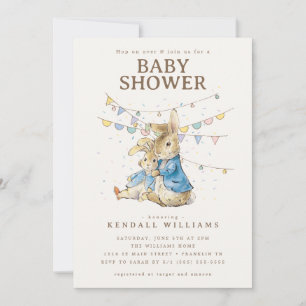 Invitación Peter Rabbit   Confetti Baby Shower