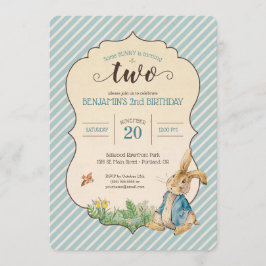 Invitación Peter Rabbit | Segundo Cumpleaños del Bebé