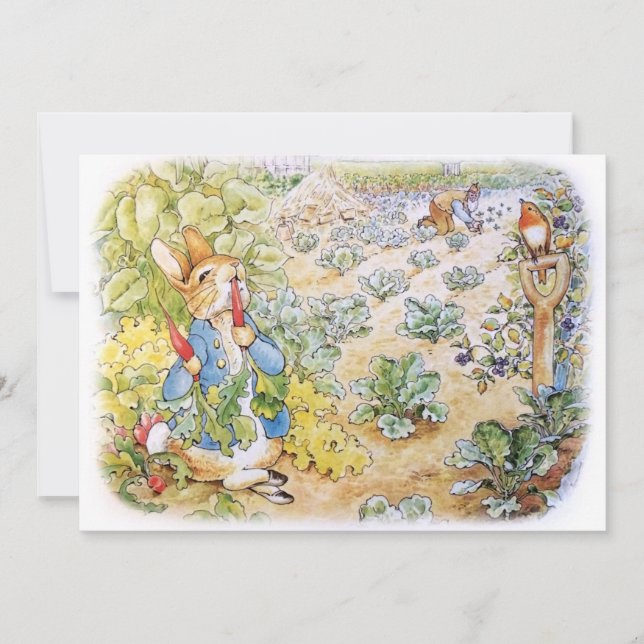 Invitación Peter the Rabbit (Anverso)