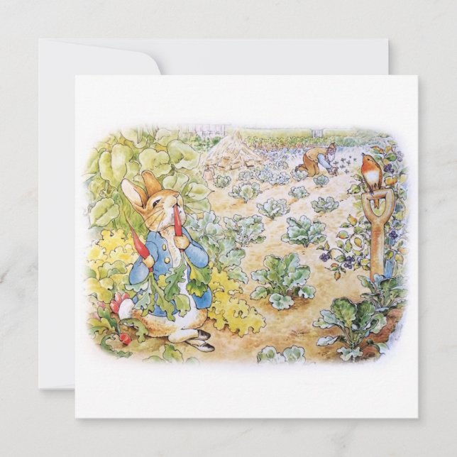 Invitación Peter the Rabbit (Anverso)