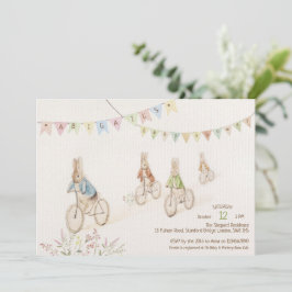 Invitación Peter the Rabbit Bunny Gender Neutral Baby Shower