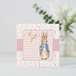 Invitación Peter the Rabbit Gracias