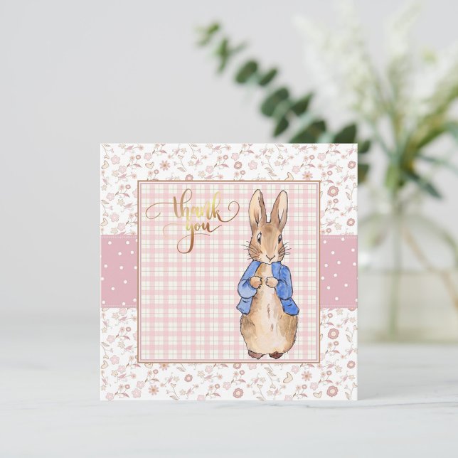 Invitación Peter the Rabbit Gracias (Subido por el creador)
