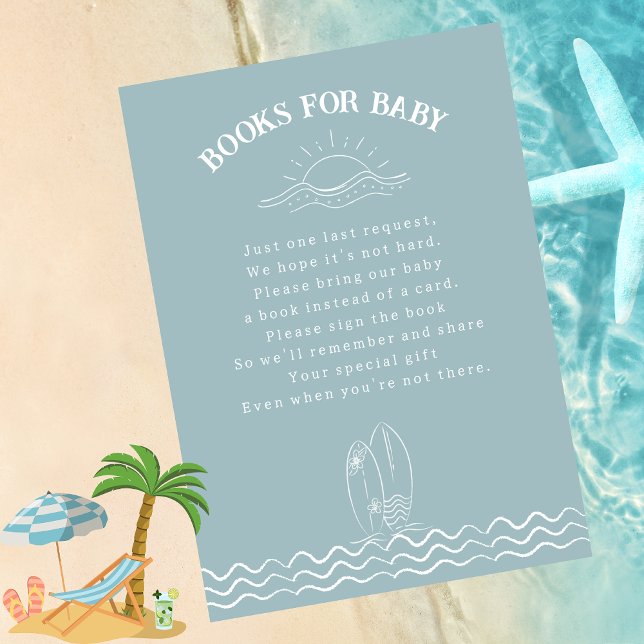Invitación Petición de Baby Shower para el libro de bebés a b (Subido por el creador)