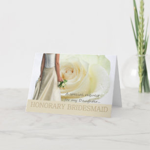 Invitación Petición de la dama de honor de la hija