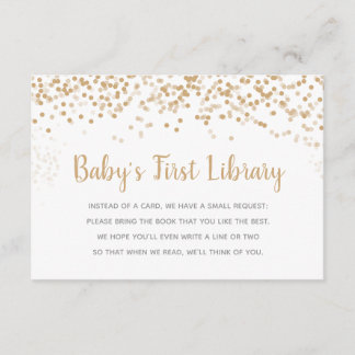 Invitación Petición del libro de la biblioteca del bebé del