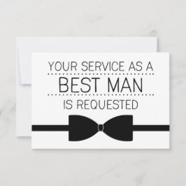 Invitación Petición del mejor hombre | Groomsmen