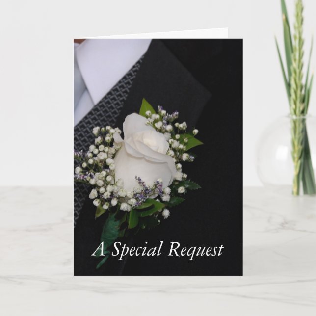 Invitación Petición del padrino de boda (Anverso)