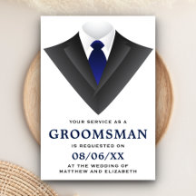 Petición moderna de Tuxedo Groomsman
