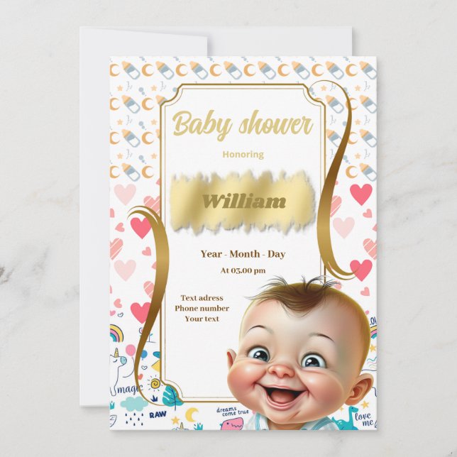 Invitación ¡Petit homme en vue! (Anverso)