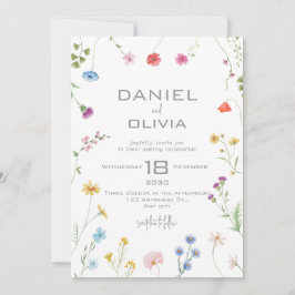 Invitación Petite Floral Pattered Boda