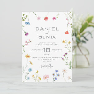 Invitación Petite Floral Pattered Boda