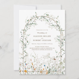 Invitación Petite Wildflower Arch Wedting