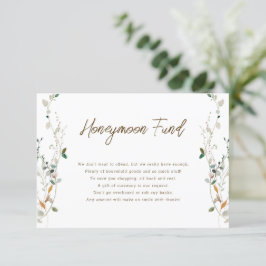 Invitación Petite Wildflower Honeymoon Fund