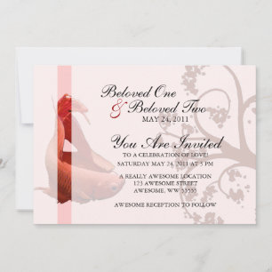 Invitación Pez de pelea siamés Betta rojo
