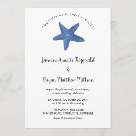 Invitación Pez estrella | Boda oceánico